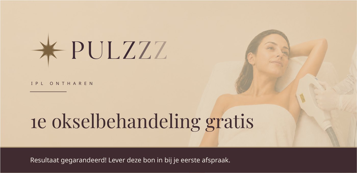 Pulzzz-voucher: je eerste okselbehandeling gratis